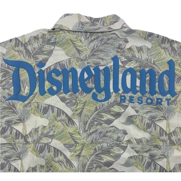 Disneyland Resort Spirit Jersey Shirt Jacket XL‎ Tropical Palm Button Down NEW - Picture 7 of 8